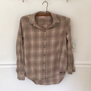 Urban Outfitters soft plaid cotton flannel, S/P